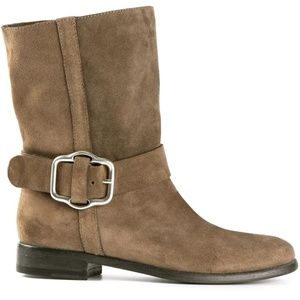 European Designer Robert Del Carlo Suede Bootie